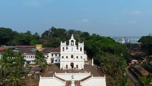 墨西哥历史教堂城堡航拍视频素材