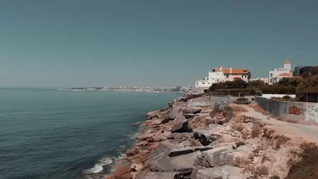 葡萄牙圣若昂福尔特航拍视频素材