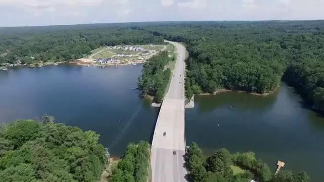 高速公路视图航拍视频素材
