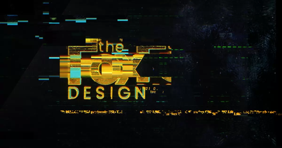 赛博朋克logo标志故障介绍AE模版CyberPunk Logo Glitch Intro