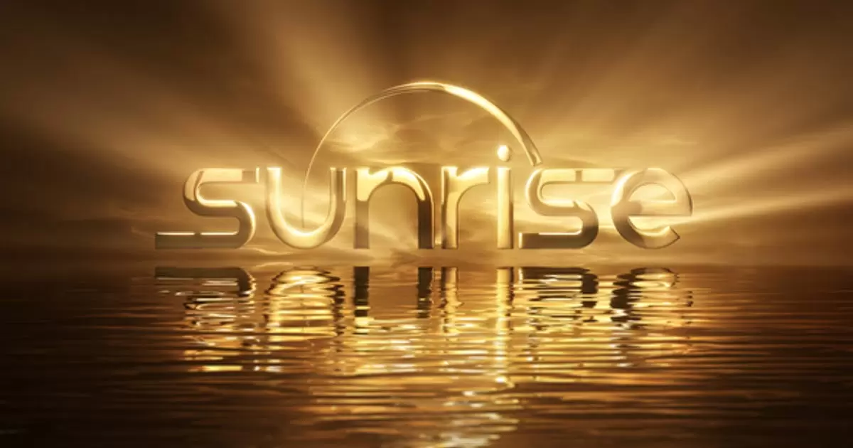 海面上的日出logo标志AE模版Sunrise Logo