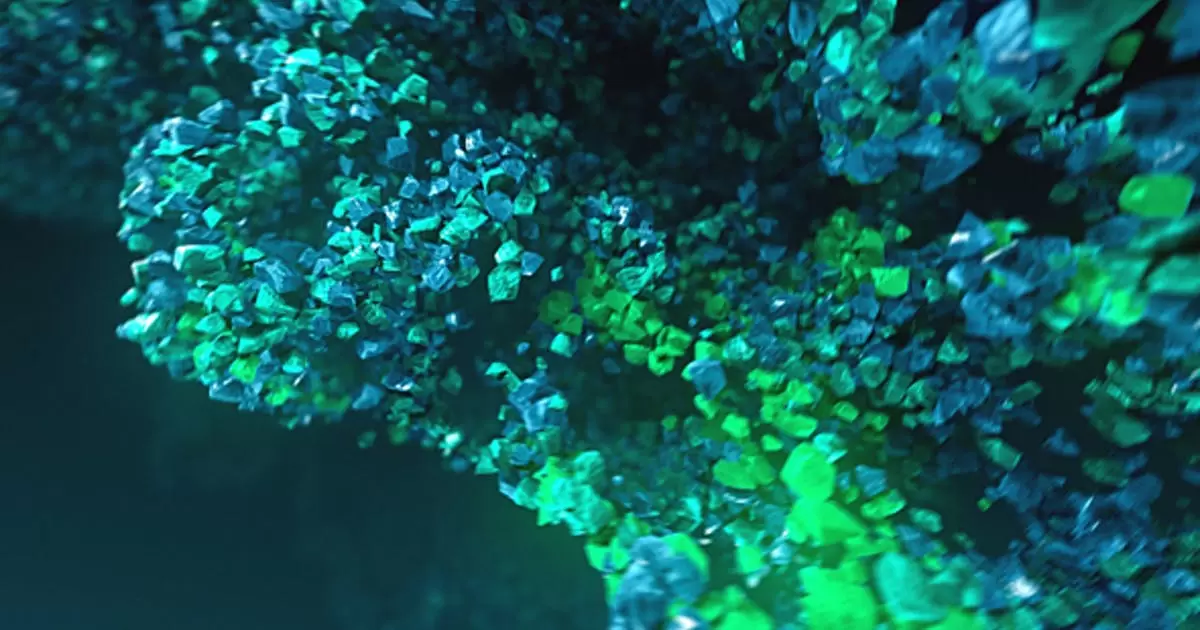 水下岩石结晶体logo标志AE模版Underwater Rocks