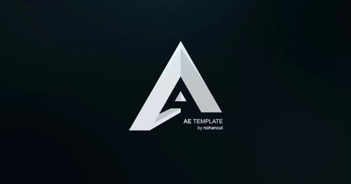 信号干扰失真logo标志V5AE模版Fast Glitch Logo V5