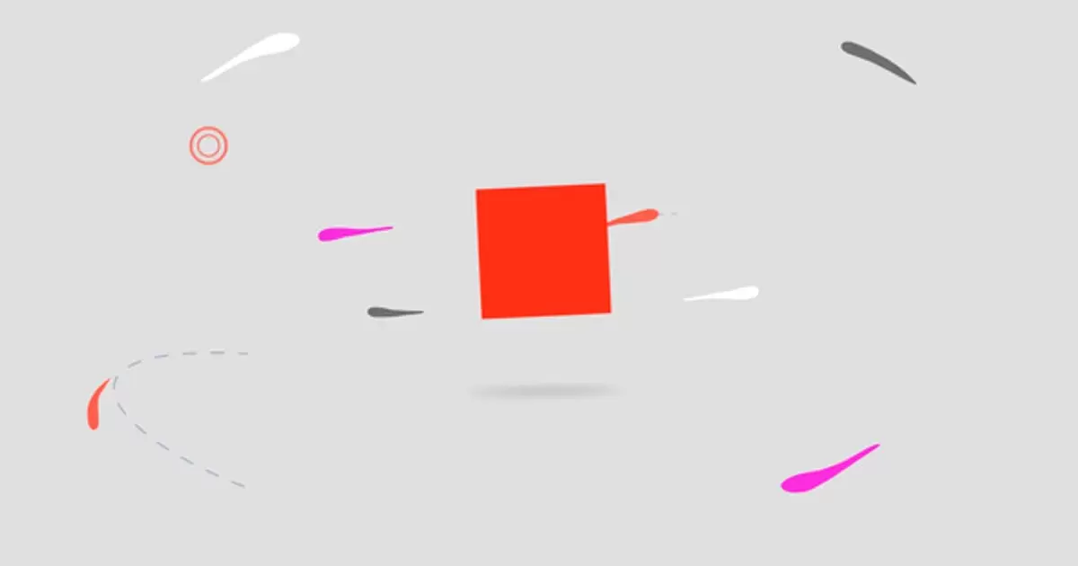 简单运动动画形状Quik标志AE模版Minimal Shape Quik Logo