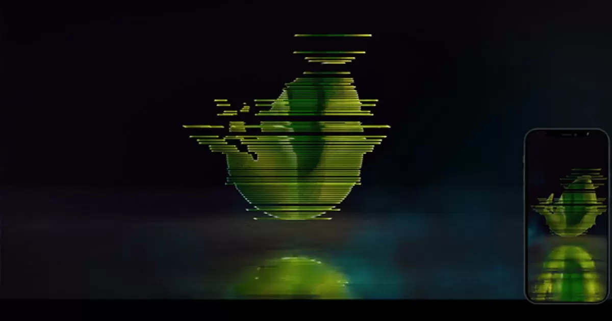 电影故障标志logo介绍AE模版Cinematic Glitch Logo Intro