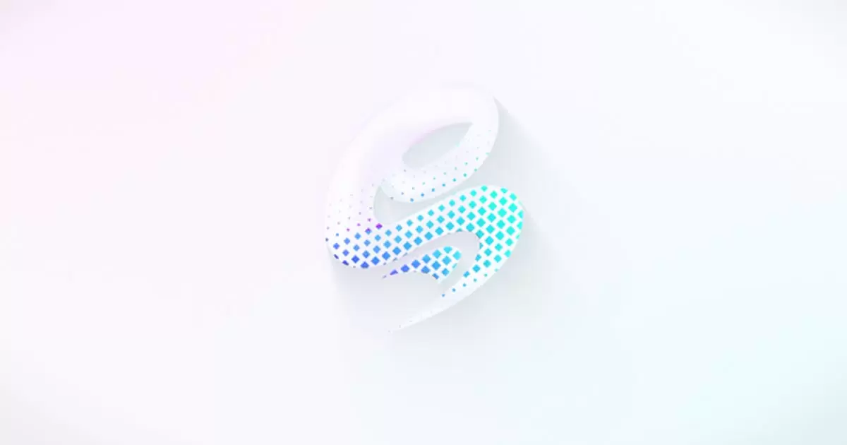 简单的马赛克logo标志揭示AE模版Simple Mosaic Logo Reveal