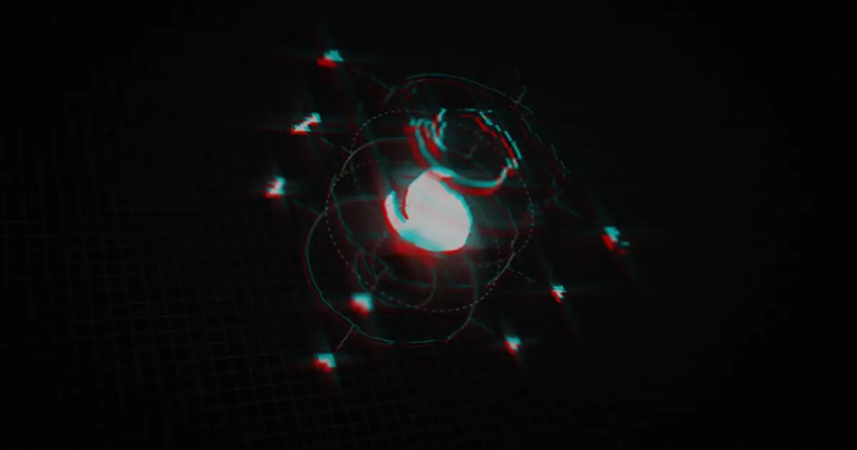 快速信号干扰标志logo片头介绍AE模版Fast Glitch Logo Opener Intro