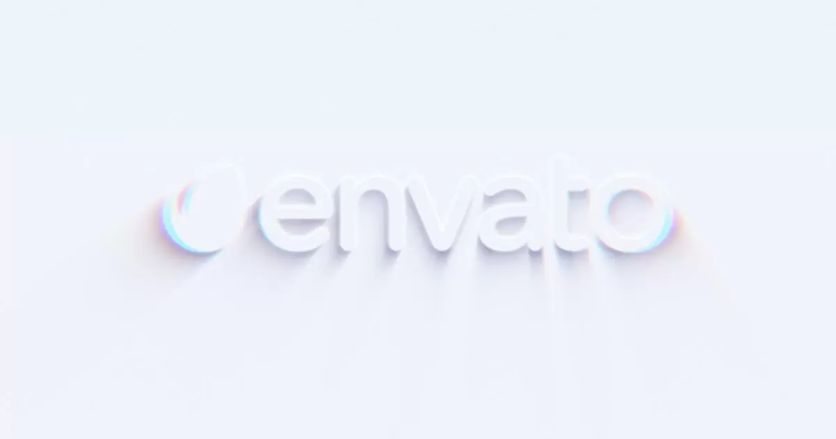 干净的徽标白色logo显示AE模版Clean Logo Reveal