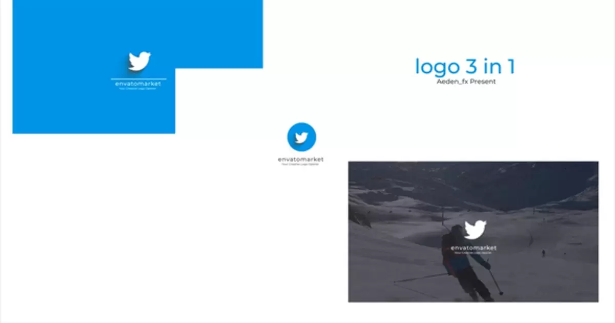 风格简单动画logo标志AE模版Style Simple Logo