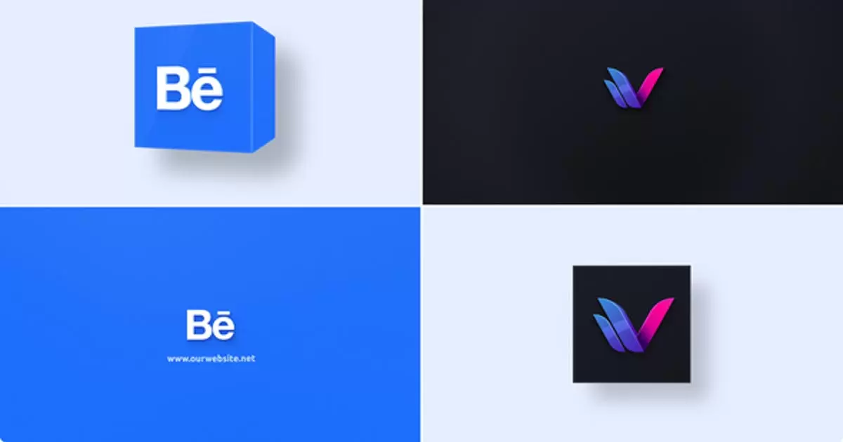 简单的徽标显示AE模版Simple Logo Reveal