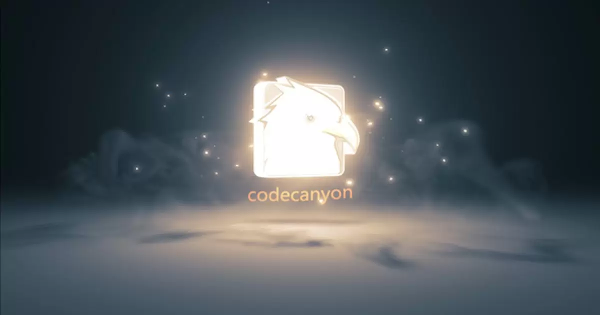 发光logo粒子点灯AE视频模版Point Light