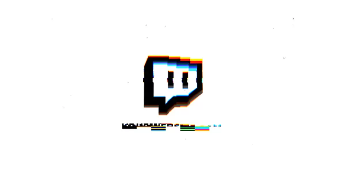 毛刺小图标动画logo标志显示AE视频模版Glitch Logo Reveal