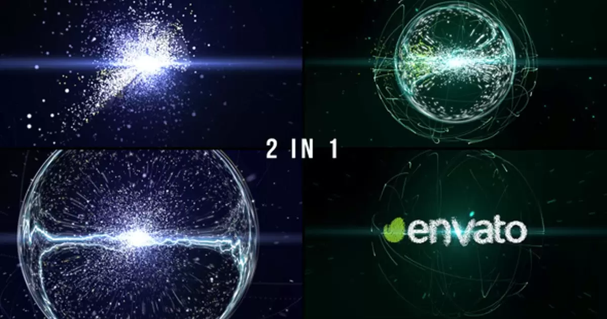 缩略图粒子效应2 (星系的爆炸logo效果)AE视频模版Particle Effect 2 (Explosion of Galaxy)