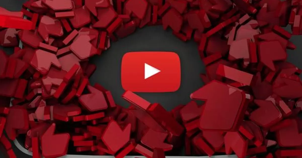 红色播放器按钮3D标志AE视频模版Youtube 3D Logo