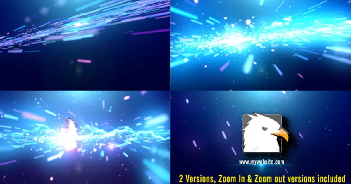 电影快速条纹logo标志AE视频模版Cinematic Quick Streaks Logo