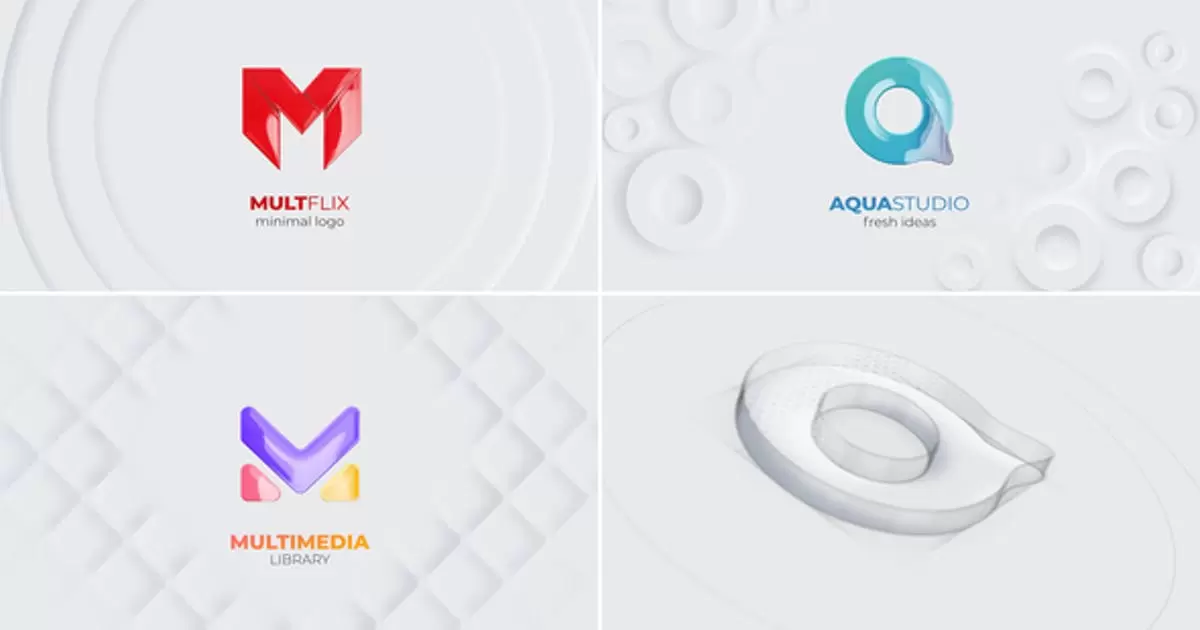 创意绘制素描标志揭示AE视频模版Clean & Sketch Logo Reveal