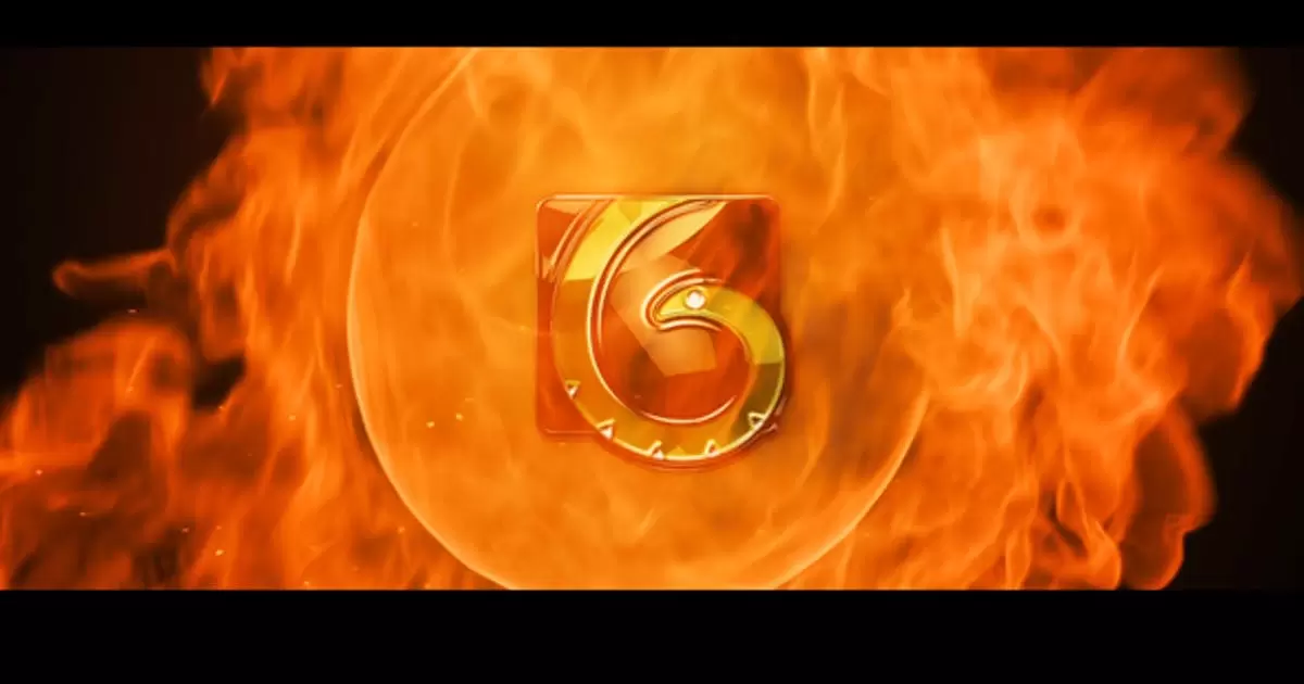 缩略图火焰中燃烧的logo标志揭示AE模版Flame Logo Reveal