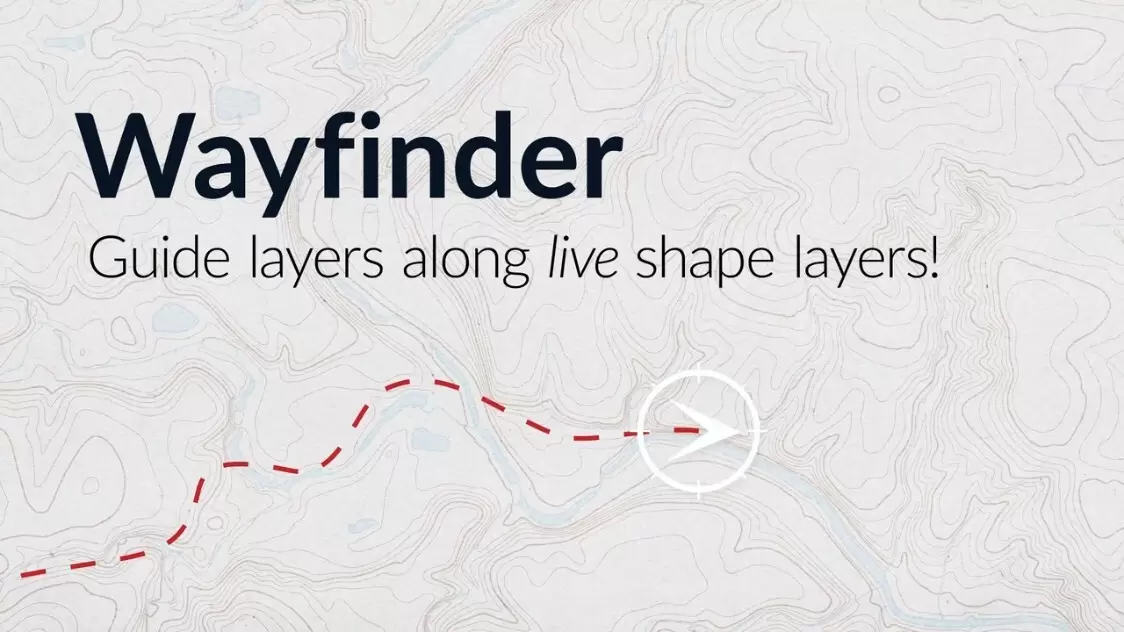 缩略图AE脚本-Wayfinder(AE图层路径跟踪动画脚本) v1.2.1 英文版
