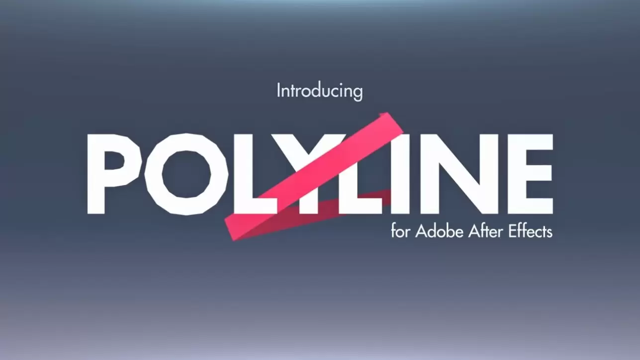 缩略图AE插件-Polyline(彩色多边形折线动画特效插件) v1.2 英文版