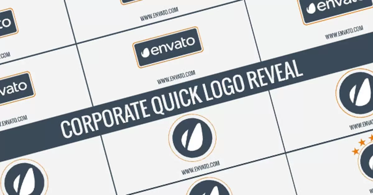 企业快速标志揭示AE视频模版Corporate Quick Logo Reveal
