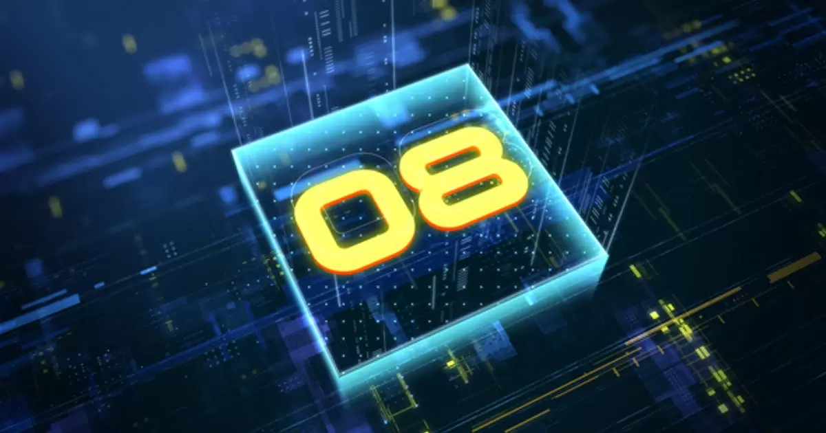 缩略图高科技倒计时标志显示AE视频模版Countdown Logo Reveal
