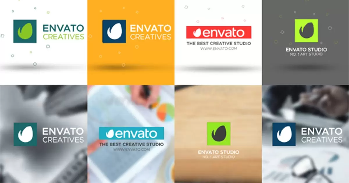 3D盒子徽标logo显示AE视频模版3D Box Logo Reveal