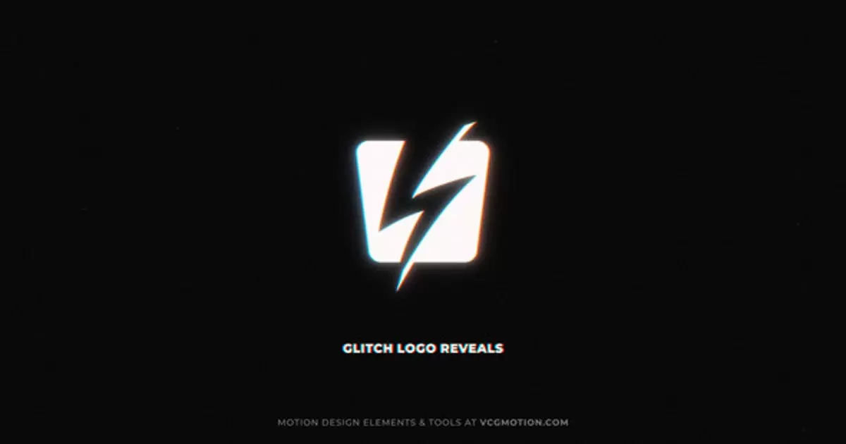 小故障动态logo显示包AE视频模版Glitch Reveals Pack