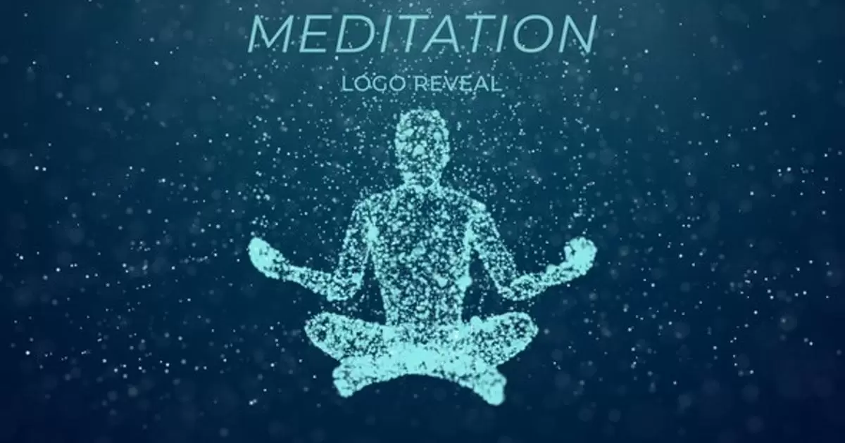 冥想瑜伽标志揭示AE视频模版Meditation Yoga Logo Reveal