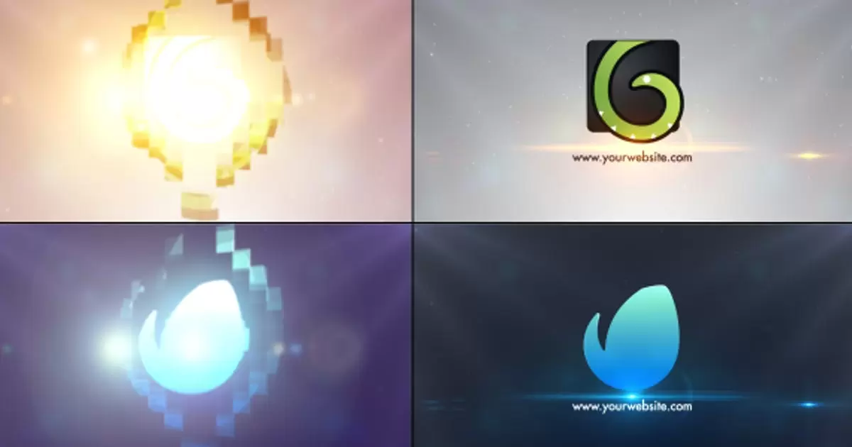 简单的标志动画AE视频模版Simple Logo Animation