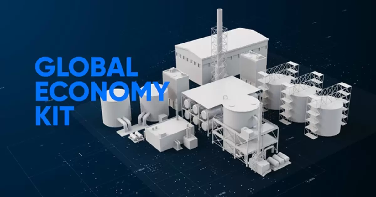 全球经济广播包建筑动画元素AE视频模版Global Economy Broadcast Pack