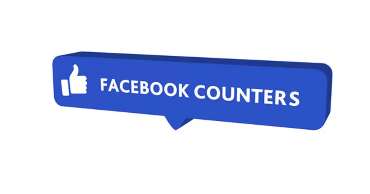 脸书全套动画图标元素AE视频模版Facebook Counter Pack