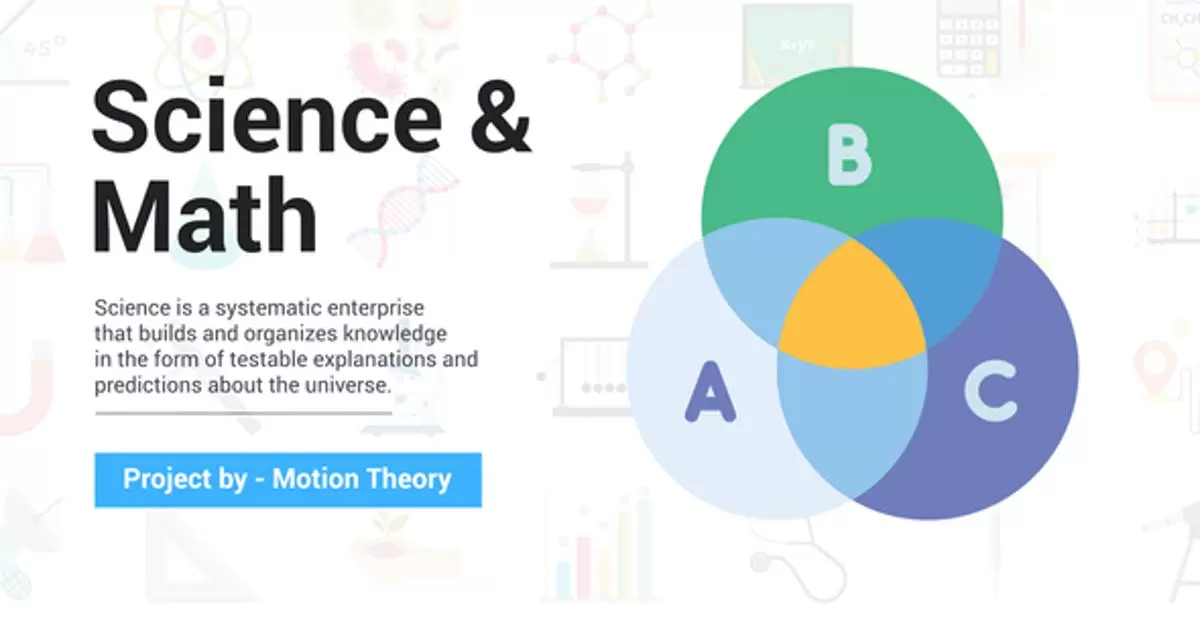 缩略图科学与数学图标AE视频模版Science & Math Icons
