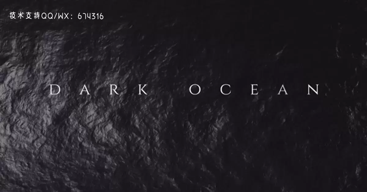 黑暗海洋标题片头AE视频模版Dark Ocean – Titles Opener