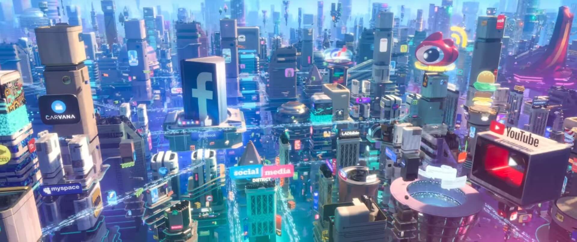 《无敌破坏王2》创建绚丽网络世界，环境艺术与角色设计思考插图3