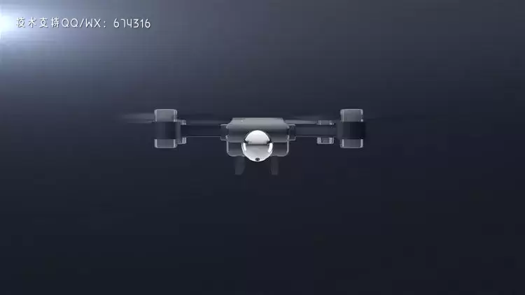缩略图经典无人机LOGO标志显示图文动画Fcpx模板视频下载