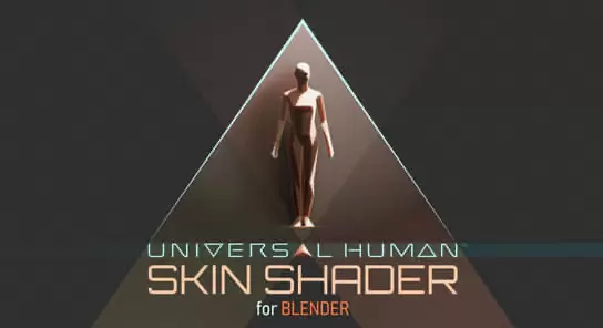 缩略图Blender插件-三维人像皮肤材质着色器 Universal Human Skin Shader V1.0