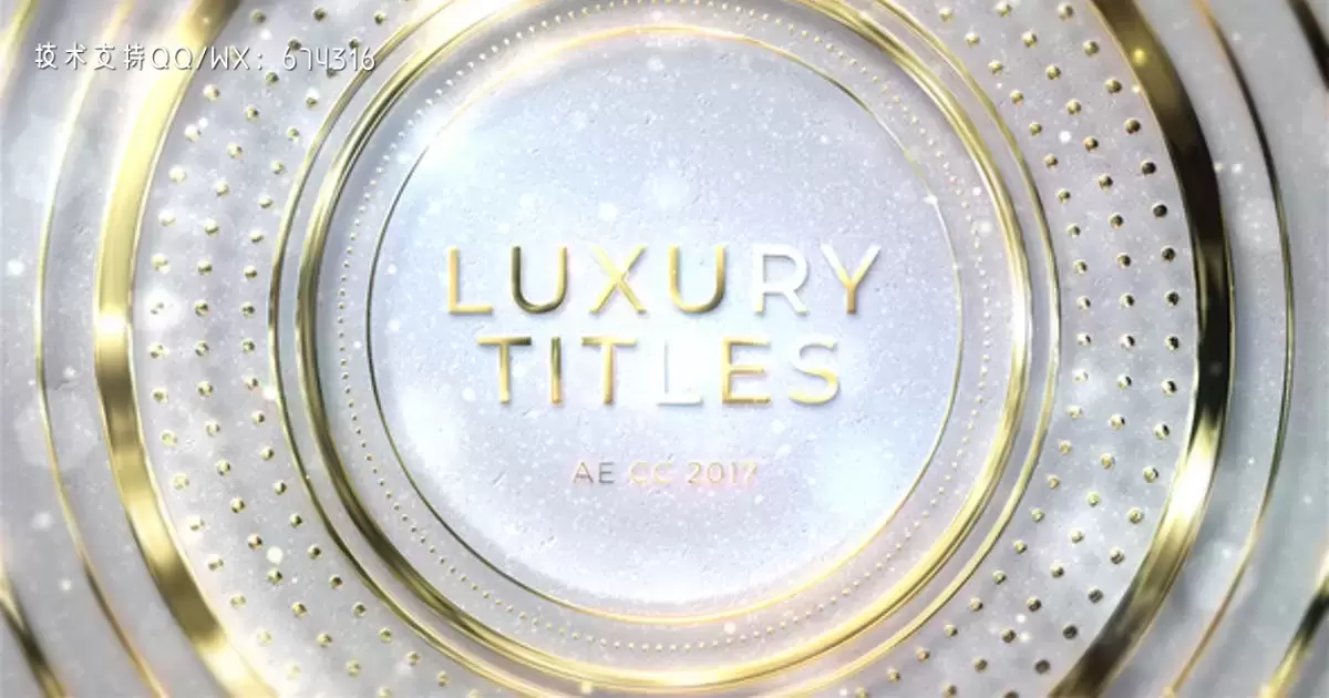 缩略图奢侈品文字动画效果AE视频模版Luxury Titles