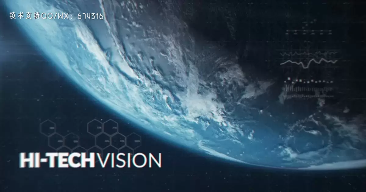 缩略图未来空间太空宇宙文字标题AE视频模版Futuristic Space Trailer