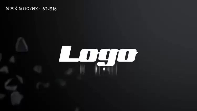 魔方粉碎激进logoLOGO标志一个很棒的fcpx模板视频下载