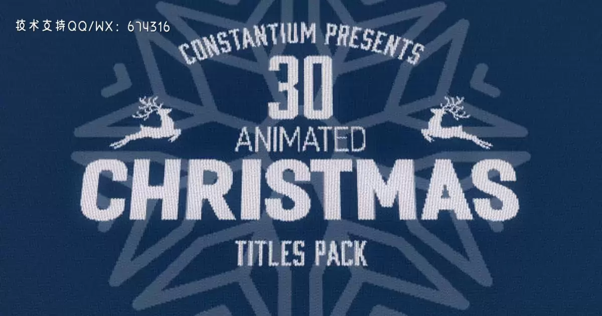 缩略图30个圣诞标题包文字动画AE视频模版30 Christmas Titles Pack