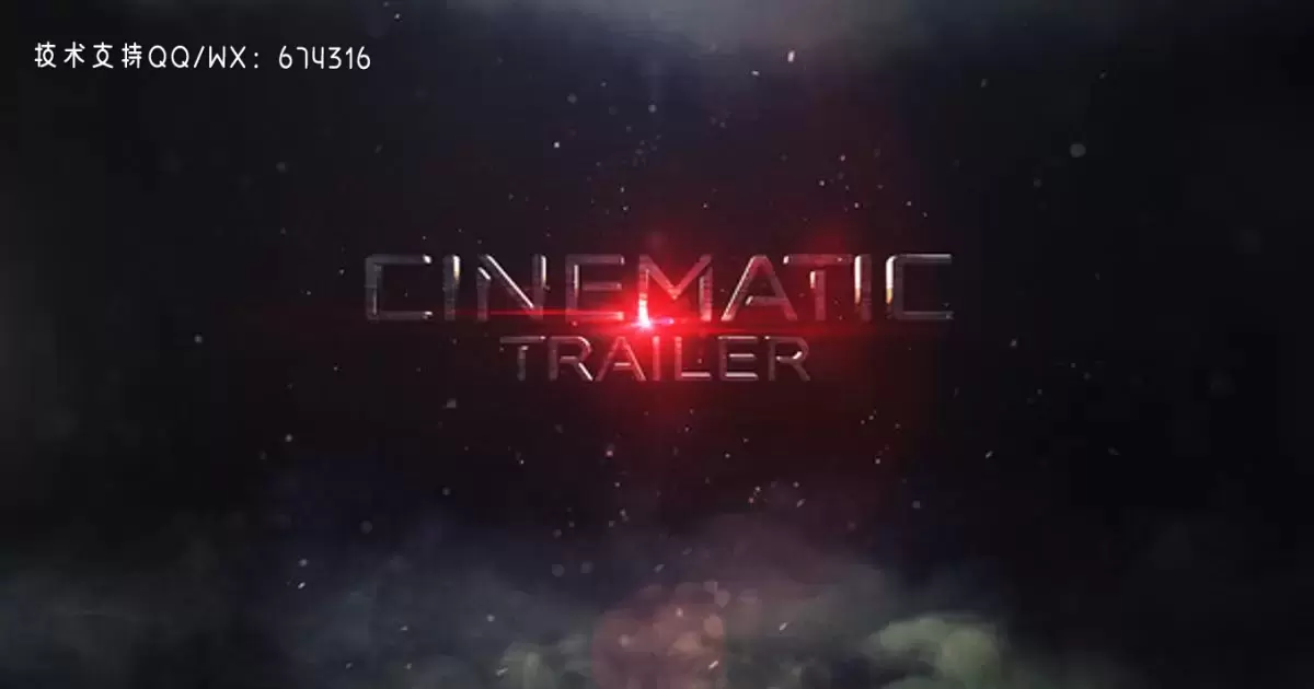 缩略图大片电影预告片-动作标题AE视频模版Blockbuster Cinematic Trailer – Action Titles