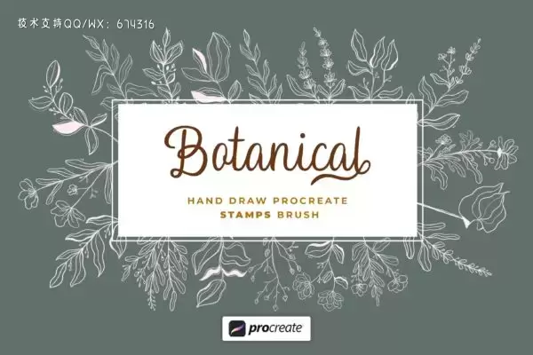 Procreate花卉笔刷下载(brushset)下载