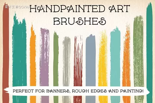 手绘笔画笔触 Hand-painted Art Brushes下载