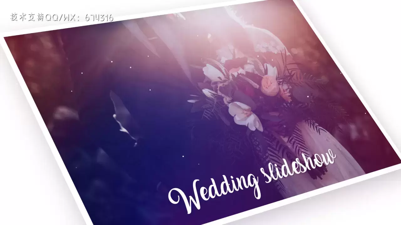 缩略图浪漫的婚礼幻灯片相册动画PR模板视频下载
