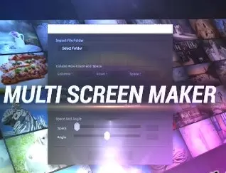 AE脚本-Multi Video Screen Maker Auto(自动生成照片墙视频动画) v4 英文版