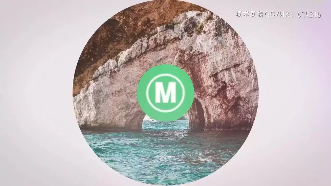 时尚色彩鲜艳的酷炫LOGO标志展示AE模板视频下载(含音频)
