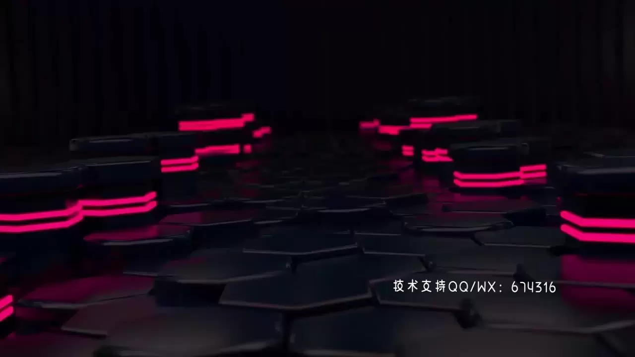 超现代时尚活力的霓虹灯发光棒展示LOGO标志AE模板视频下载