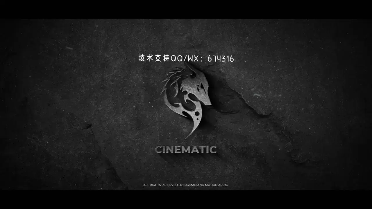 时尚电影金属logo展示AE模板视频下载(含音频)