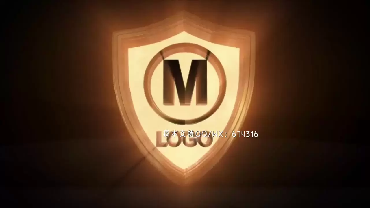 电影简介LOGO标志显示AE模板视频下载