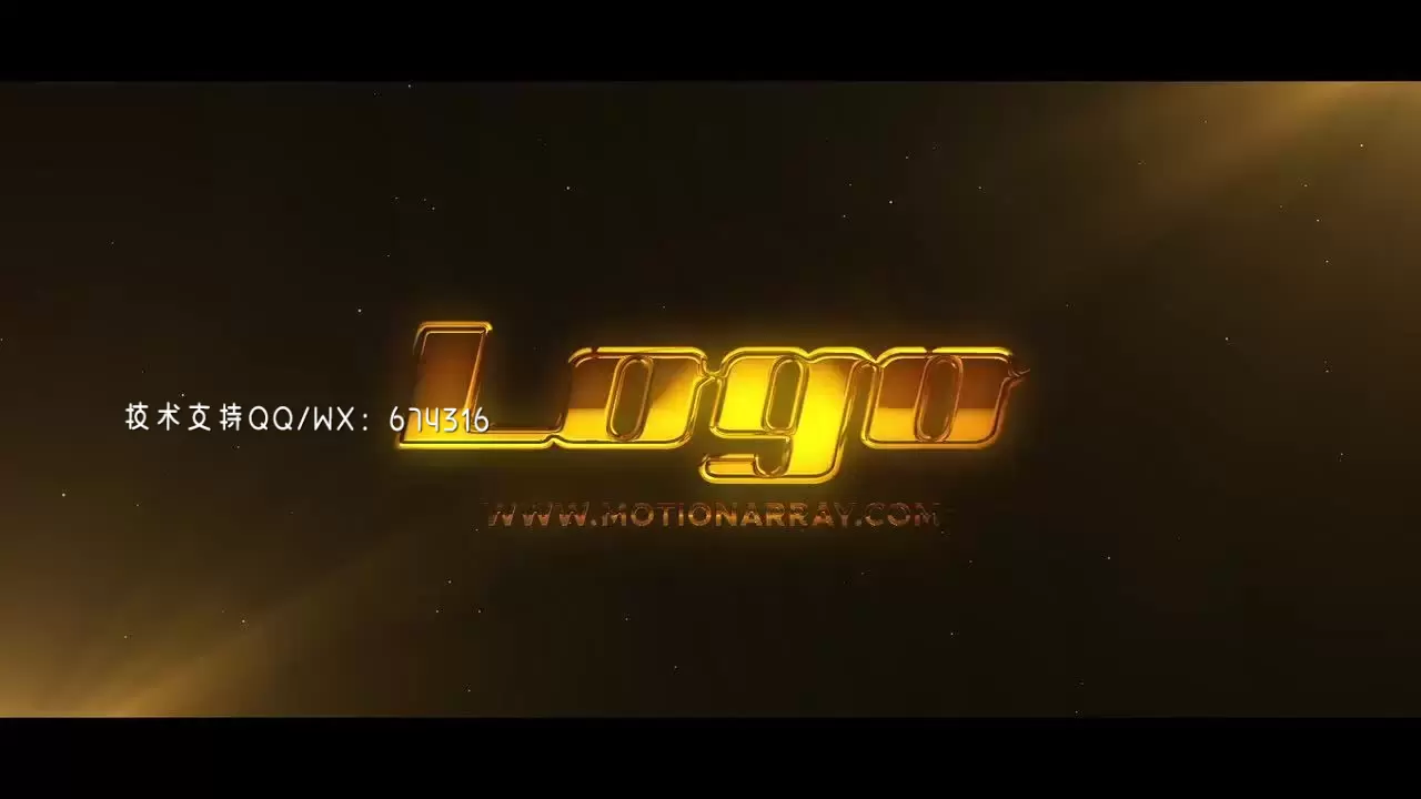 优雅的LOGO标志动画模板效果AE模板视频下载